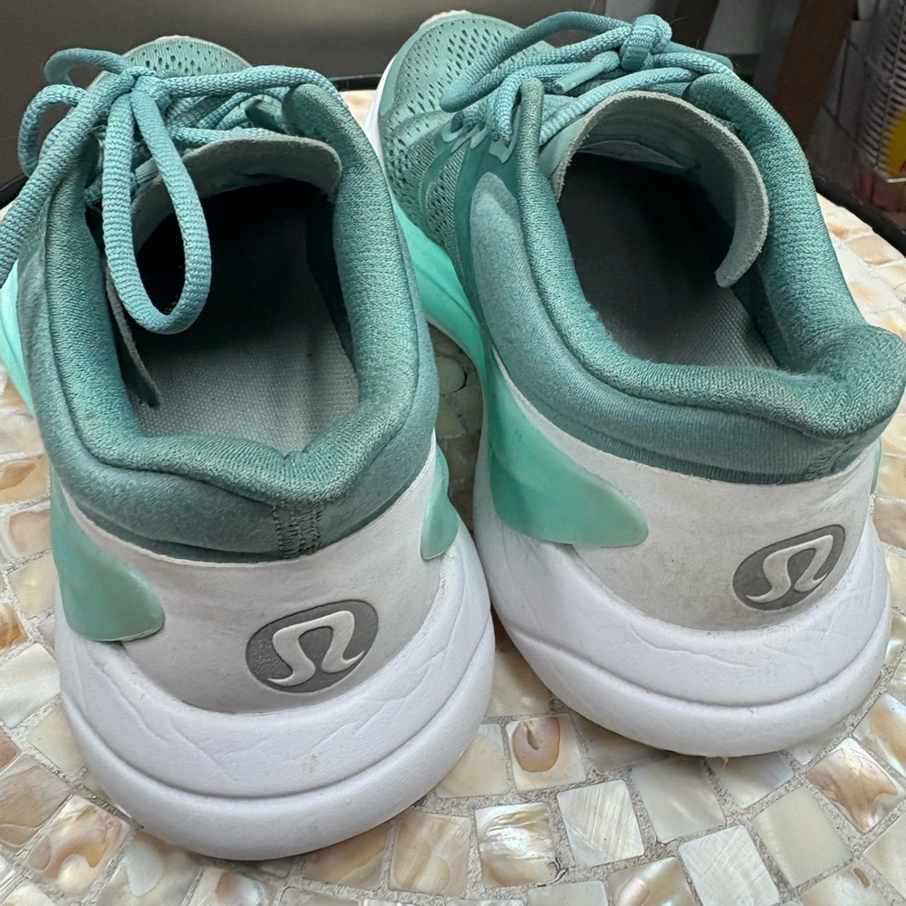 lululemon athletica Mint Green and White Sneakers
